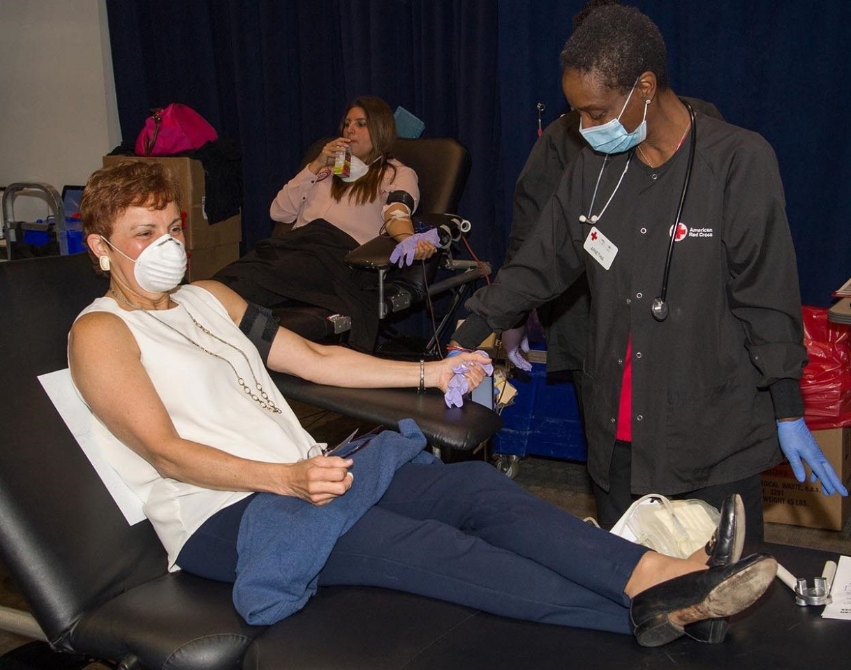 JDJ giving Blood